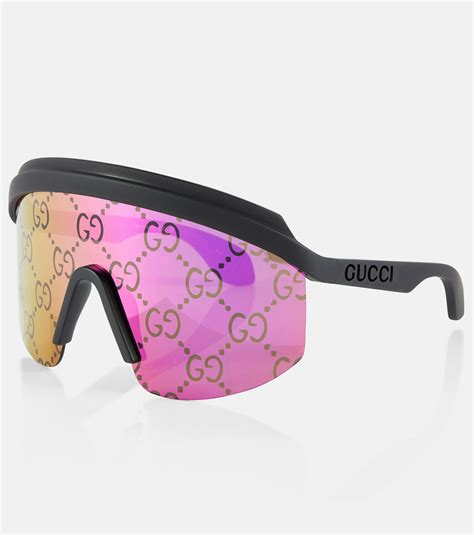 pink gucci mask|gucci mask unisex sunglasses.